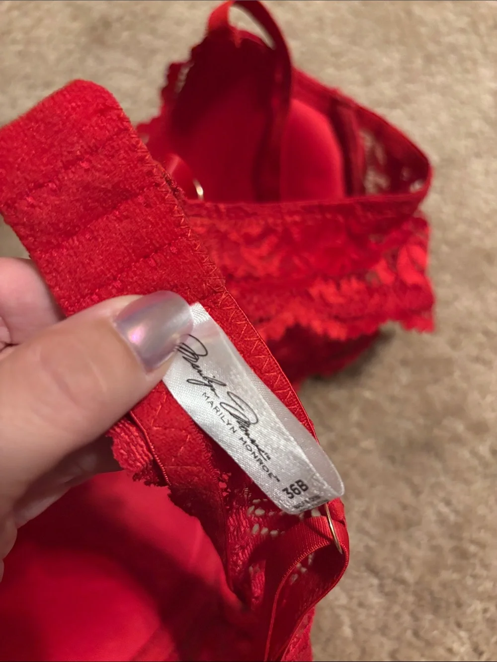 Victoria's Secret Red Lace Push-Up Bra with Leopard Print Strapless Style